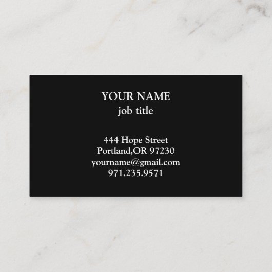 ヴィンテージハニカムビーキーパーハニーアパイリスト 名刺 (裏面)