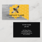 ヴィンテージハニカムビーキーパー蜂蜜アパリストバス 名刺 (正面/裏面)