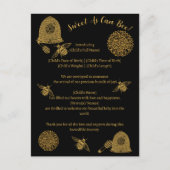 ヴィンテージハニカムビーブラック誕生発表 ポストカード (正面)