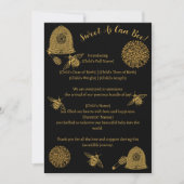 ヴィンテージハニカムビーブラック誕生発表 招待状 (正面)