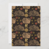 ヴィンテージハニカムビーブラック誕生発表 招待状 (裏面)