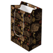 ヴィンテージハニカムビーブラック ミディアムペーパーバッグ (正面アングル)