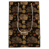 ヴィンテージハニカムビーブラック ミディアムペーパーバッグ (裏面)