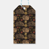 ヴィンテージハニカムビー黒ベビーシャワー ギフトタグ (裏面)