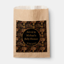 ヴィンテージハニカムビー黒ベビーシャワー フェイバーバッグ