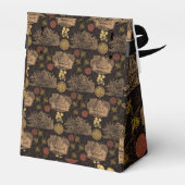 ヴィンテージハニカムビー黒ベビーシャワー フェイバーボックス (裏面サイド)