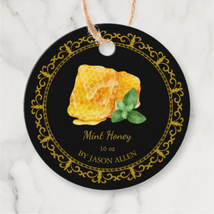 ヴィンテージハニカムミント注入ハニーつるラベル フェイバータグ