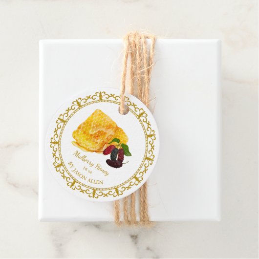 ヴィンテージハニカム桑を注入した蜂蜜つるラベル フェイバータグ (インサイチュ)