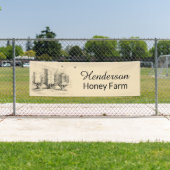 ヴィンテージハニーハイブとビービジネスバナー 横断幕 (インサイチュ)