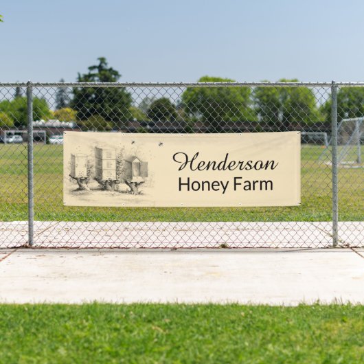 ヴィンテージハニーハイブとビービジネスバナー 横断幕 (インサイチュ)