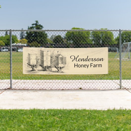 ヴィンテージハニーハイブとビービジネスバナー 横断幕 (インサイチュ)