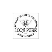 ヴィンテージハニービーカスタムロゴ ラバースタンプ (インプリント)
