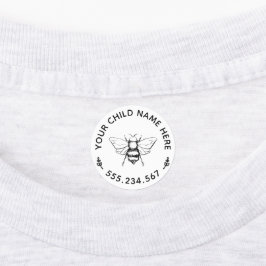 ヴィンテージハニービーグラフィックカスタムランドリーキッズ ラベル