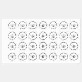 ヴィンテージハニービーグラフィックカスタムランドリーキッズ ラベル (シート)