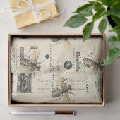 ヴィンテージハニービーシリーズデザイン10ティッシュペーパー 薄葉紙 (ギフト)