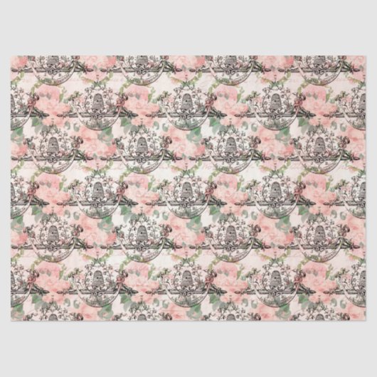 ヴィンテージハニービーシリーズデザイン14ティッシュペーパー 薄葉紙 (正面)