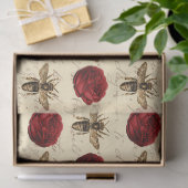 ヴィンテージハニービーシリーズデザイン6ティッシュペーパー 薄葉紙 (ギフト)