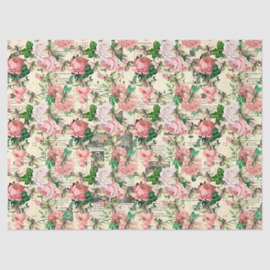 ヴィンテージハニービーシリーズデザイン7ティッシュペーパー 薄葉紙 (正面)