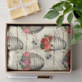 ヴィンテージハニービーシリーズデザイン8ティッシュペーパー 薄葉紙 (ギフト)