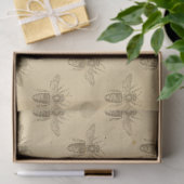 ヴィンテージハニービーシリーズデザイン9ティッシュペーパー 薄葉紙 (ギフト)