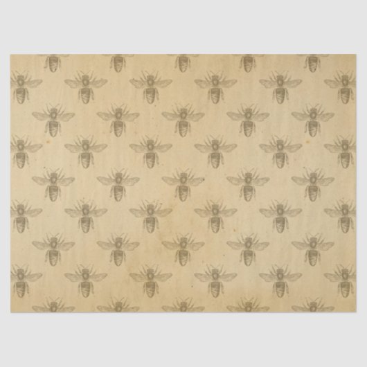 ヴィンテージハニービーシリーズデザイン9ティッシュペーパー 薄葉紙 (正面)