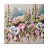 ヴィンテージハニービーズフラワーガーデンパステル | タイル (正面)