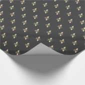 ヴィンテージハニービーデザイン包装紙 ラッピングペーパー (角)