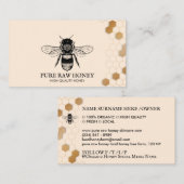 ヴィンテージハニービーハニカムアピールベージュ 名刺 (正面/裏面)