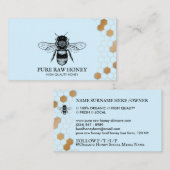 ヴィンテージハニービーハニカムアフィールブルー 名刺 (正面/裏面)