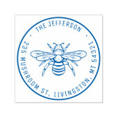 ヴィンテージハニービー名前をカスタムする差出人住所 セルフインキングスタンプ (デザイン)