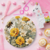 ヴィンテージハニービー植物学 ペーパープレート (パーティー)