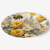 ヴィンテージハニービー植物学 ペーパープレート (アングル)