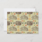 ヴィンテージハニー（昆虫）マルハナバチセージ赤ちゃんシャワー サンキューカード (裏面)