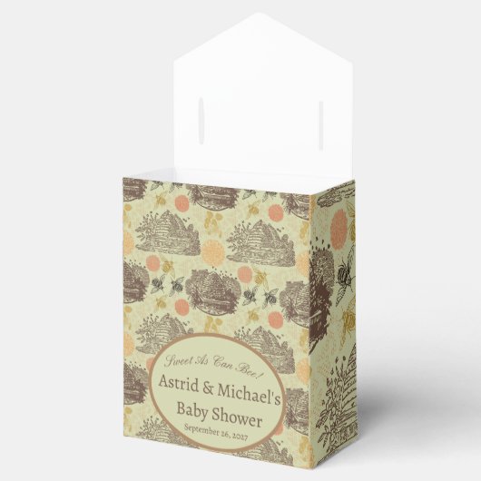 ヴィンテージハニー（昆虫）マルハナバチセージ赤ちゃんシャワー フェイバーボックス (オープン)