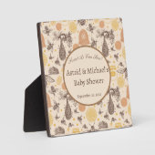 ヴィンテージハニー（昆虫）マルハナバチベビーシャワー フォトプラーク (正面)