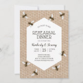 ヴィンテージハネビーバーラップリハーサルディナー 招待状 (正面)