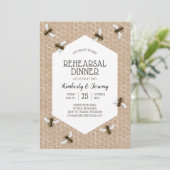 ヴィンテージハネビーバーラップリハーサルディナー 招待状 (スタンド正面)