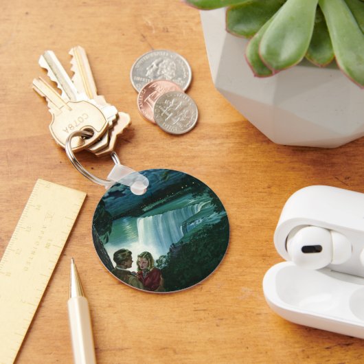 ヴィンテージハネムーンラブナイアガラ滝 キーホルダー (デスク)