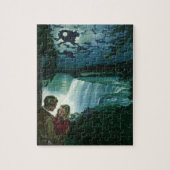 ヴィンテージハネムーンラブナイアガラ滝 ジグソーパズル (縦)