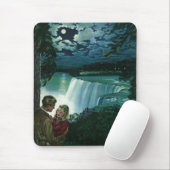 ヴィンテージハネムーンラブナイアガラ滝 マウスパッド (マウス)