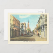 ヴィンテージハバナキューバ通りシーン ポストカード (正面/裏面)