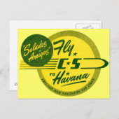 ヴィンテージハバナ行き ポストカード (正面/裏面)