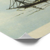 ヴィンテージハバナ・キューバ絵図（1851年） ポスター (角)