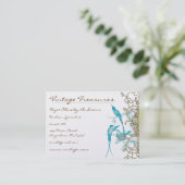 ヴィンテージハミングバーズスワールデザイン 名刺 (スタンド正面)