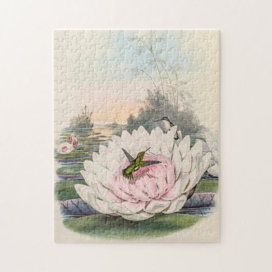 ヴィンテージハミングバーズバイジョングールド ジグソーパズル (縦)