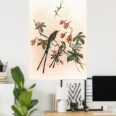 ヴィンテージハミングバーズバイジョングールド ポスター (ホームオフィス)