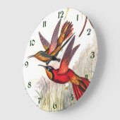 ヴィンテージハミングバーズバイジョングールド ラージ壁時計 (傾斜)