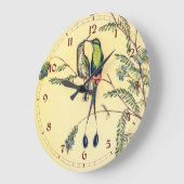 ヴィンテージハミングバーズバイジョングールド ラージ壁時計 (傾斜)