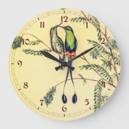 ヴィンテージハミングバーズバイジョングールド ラージ壁時計