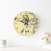 ヴィンテージハミングバーズバイジョングールド ラージ壁時計 (ホーム)